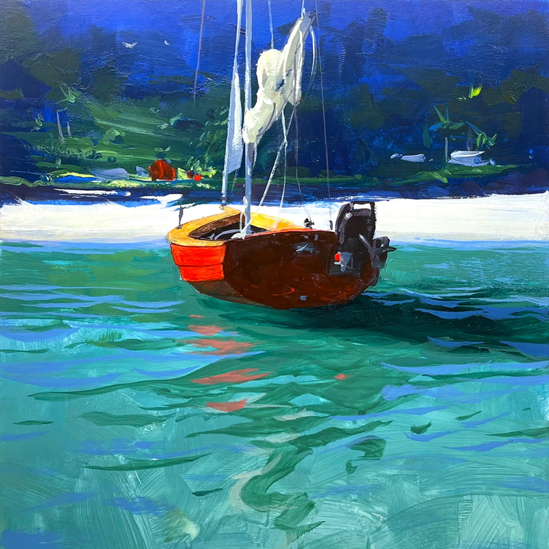 Painting critiques for the Red Sailboat workshop